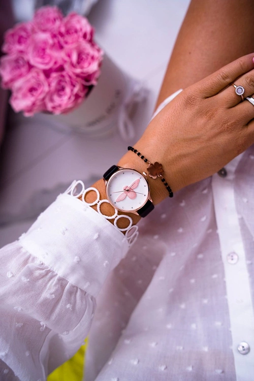 Damski Zegarek Michael John Czarny Ivaria