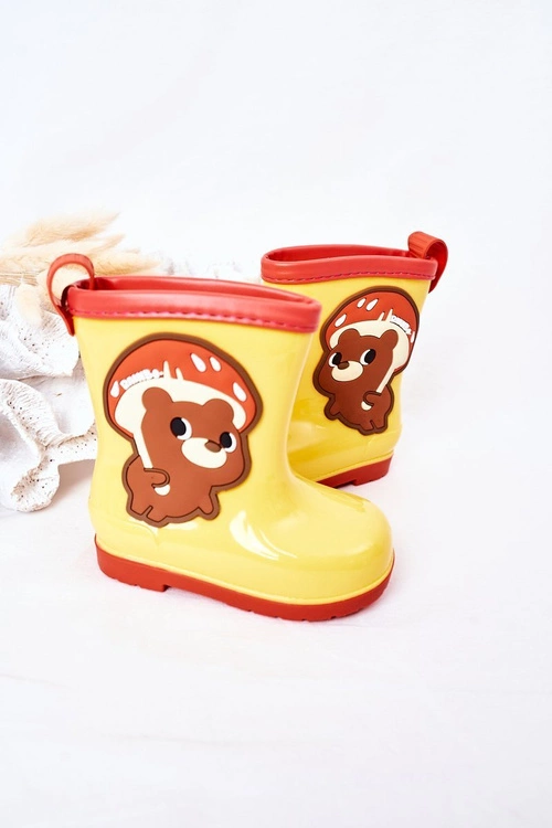Dziecięce Kalosze Z Misiem Żółte