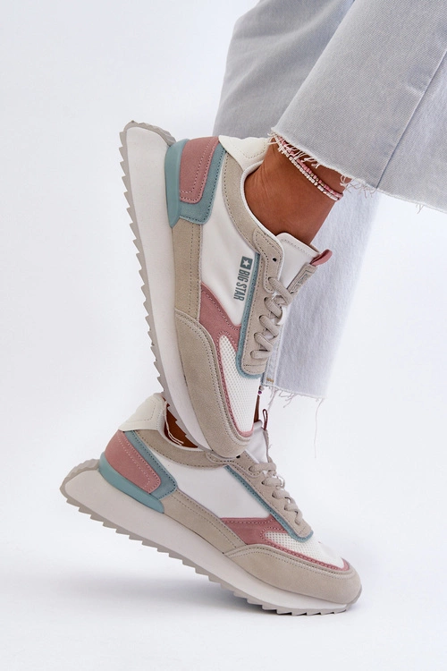 Sneakersy Damskie Memory Foam System Big Star NN274690 Białe