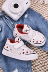 Dziecięce Sportowe Buty Z Pandą Biało Czerwone Chico