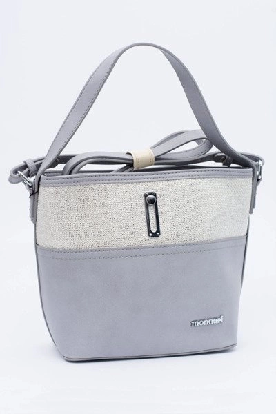 Damska Szaro Srebrna Torebka Worek Monnari