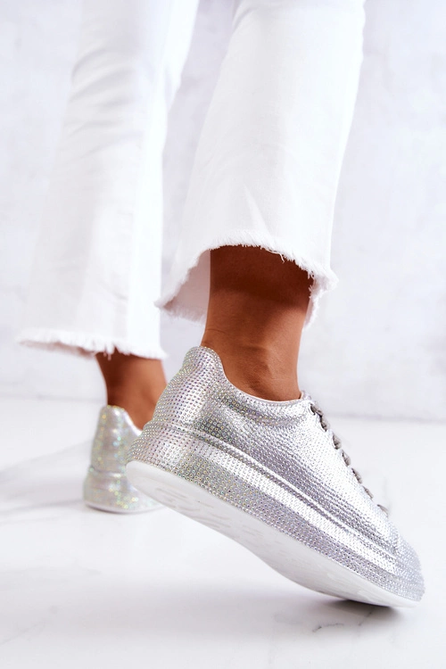 Sneakersy Buty Sportowe Dżety GOE JJ2N4048 Srebrne