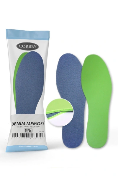 Corbby DENIM MEMORY Wkładki z pamięcią kształtu stopy