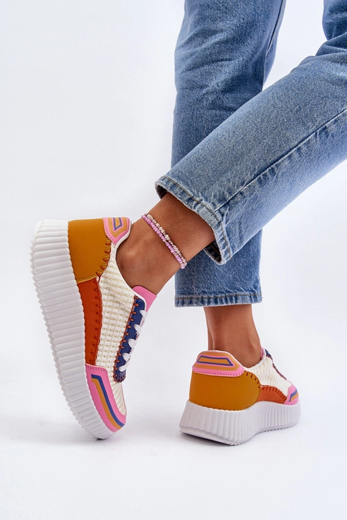 Sneakersy Damskie Na Platformie Multikolor Redala