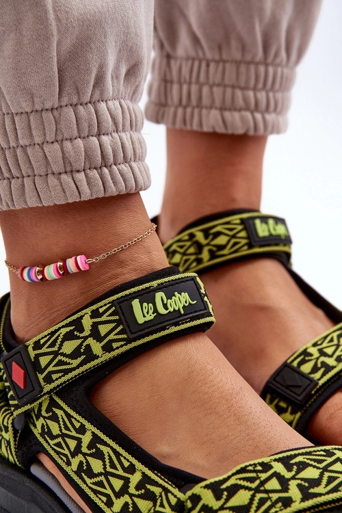 Damskie Sandały Lee Cooper LCW-24-34-2609 Limonkowe