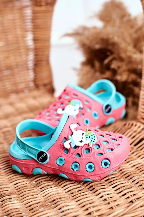 Klapki Dziecięce Piankowe Kroksy Czerwone Królik Zoë