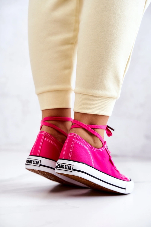 Niskie Trampki Damskie Big Star JJ274A005 Fuksja