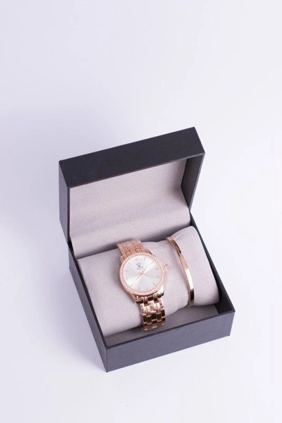 Damski Złoty Zegarek z Bransoletą Bellos