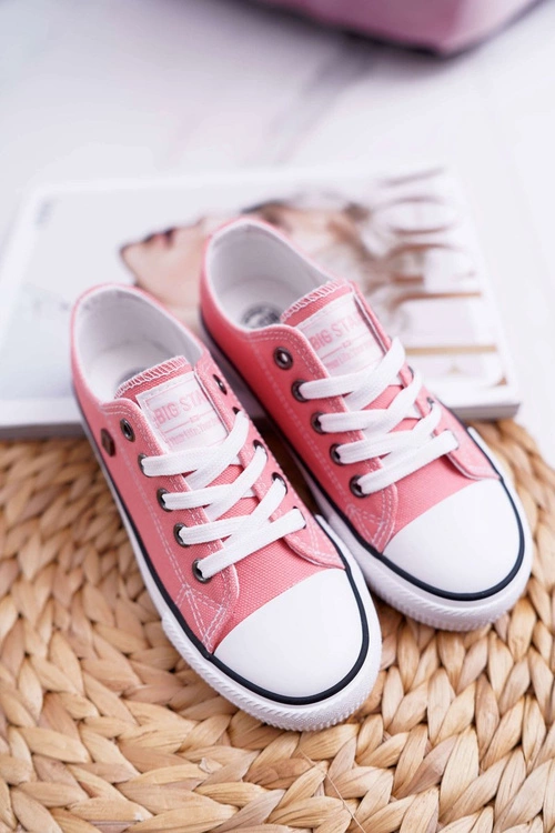 Dziecięce Trampki Big Star Klasyczne Łososiowe W374005