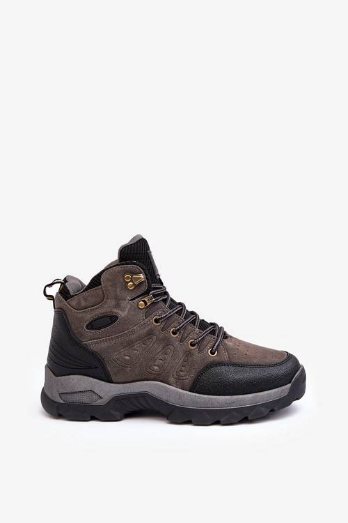 Buty Trekkingowe Trapery Męskie Szare Fontanoe