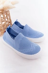 Dziecięce Wsuwane Tenisówki Slip-On Big Star HH374108 Niebieskie