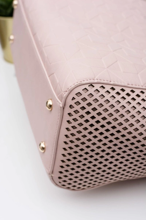 Monnari Torebka Klasyczna Shopper Pudrowy Róż