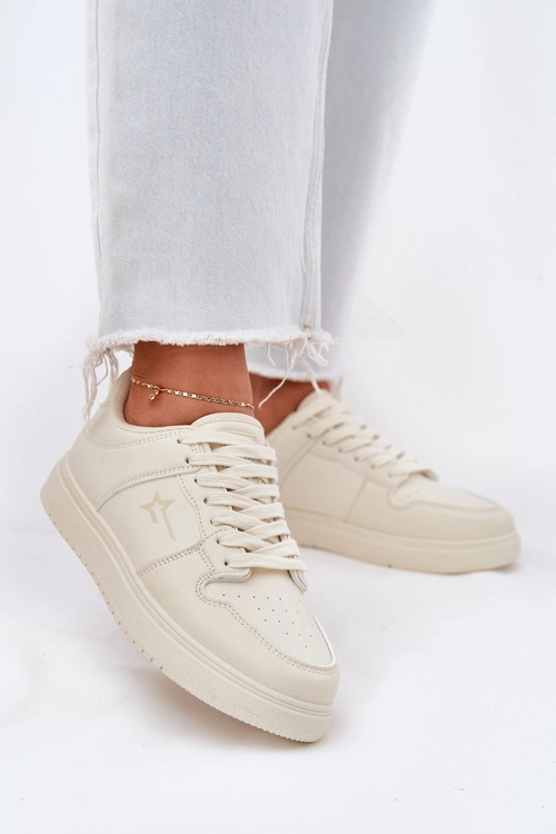 Sneakersy Damskie Big Star RR274A243 HI-POLY SYSTEM Beżowe