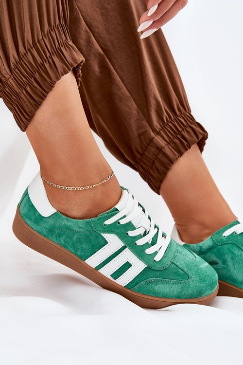 Sneakersy Buty Sportowe Zamszowe Vinceza 79517 Zielone