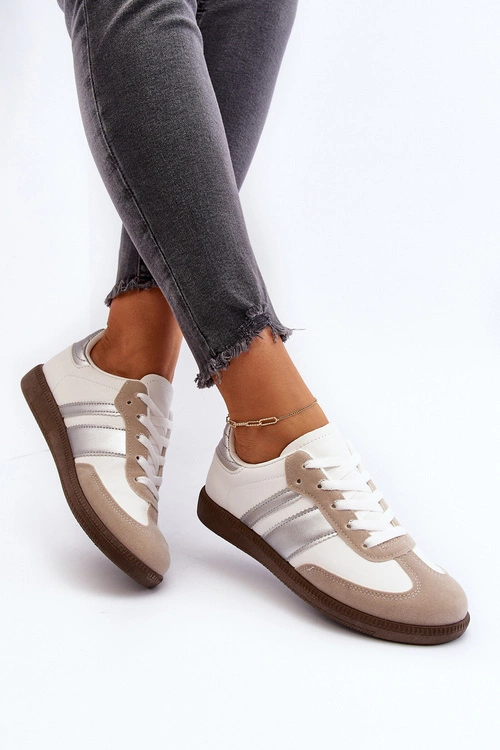 Damskie Niskie Buty Sportowe Sneakersy Białe Cafala