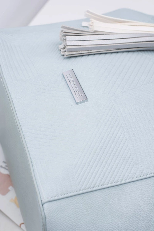 Damska Niebieska Torebka Shopper Worek Monnari