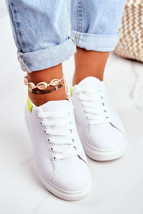 Sportowe Damskie Buty Lu Boo Białe Matilda