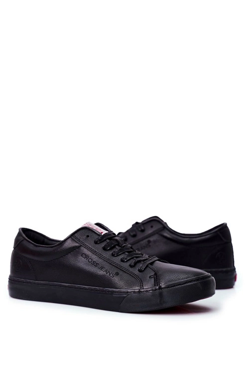 Trampki Męskie Cross Jeans Czarne FF1R4034C