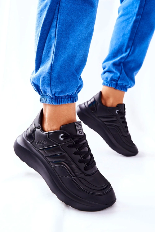 Damskie Sportowe Buty Memory Foam Big Star II274332 Czarne