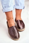 Espadryle Damskie Pleciona Podeszwa Brązowe Big Star DD274A146