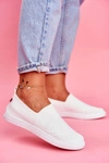 Damskie Tenisówki Slip-on Białe Big Star FF274A608