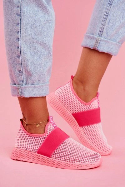Damskie Sportowe Obuwie Wsuwane Lekkie Neon Róż La Fiesta