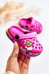 Klapki Dziecięce Piankowe Kroksy Fuksja Charie
