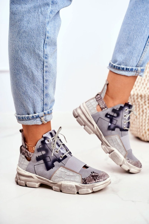 Damskie Sneakersy Skórzane Maciejka 04423-13