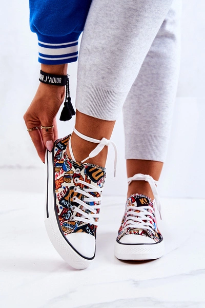 Niskie Trampki Logowane Multikolor Desiree