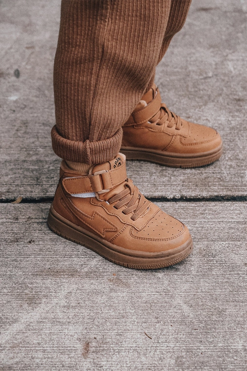 Dziecięce Wysokie Ocieplane Buty Sportowe Camel Clafi