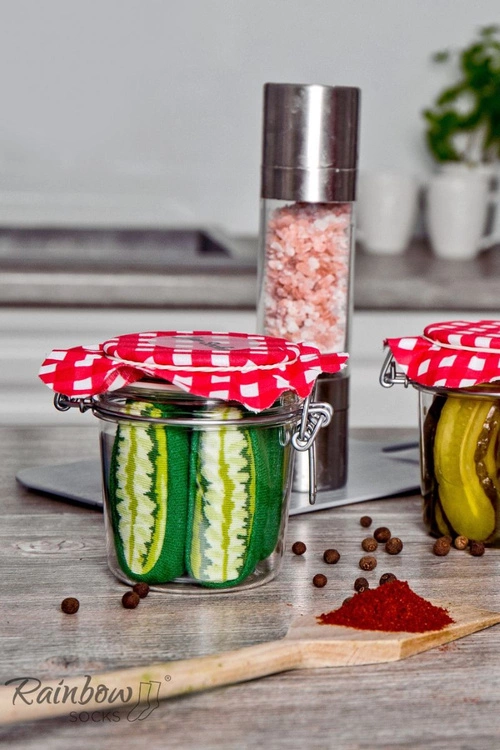 Skarpetki Rainbow Socks Warzywa W Słoiku Ogórki 2 Pary