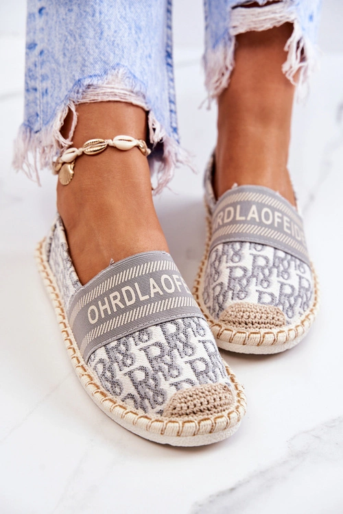 Klasyczne Espadryle Szare Warm Time