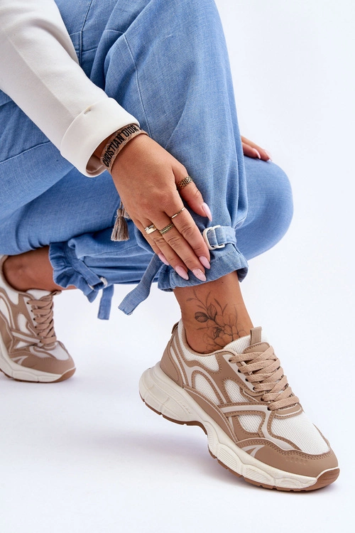 Damskie Buty Sportowe Beżowe Contiro