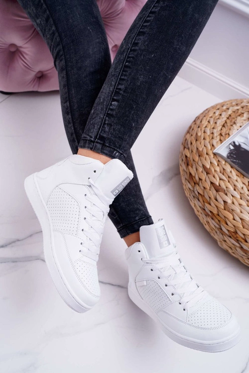 Trampki Damskie Big Star Wysokie Białe EE274210