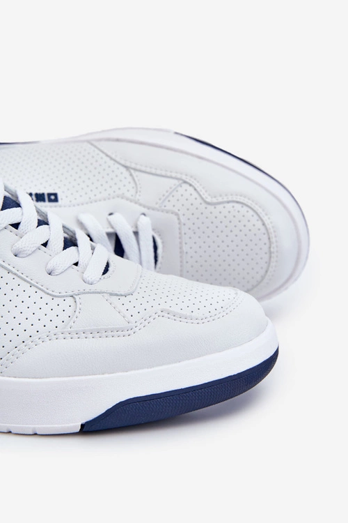 Męskie Buty Sportowe Memory Foam Big Star JJ174318 Białe