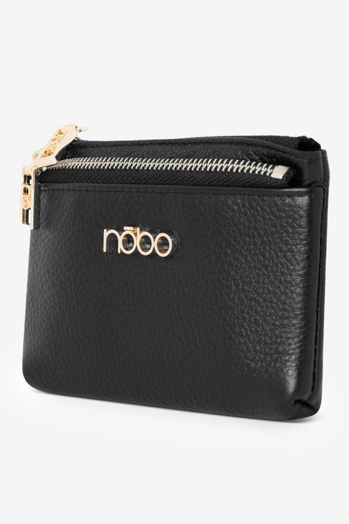 Skórzany Portfel Damski Nobo NPUR-LR0150-C020 Czarny
