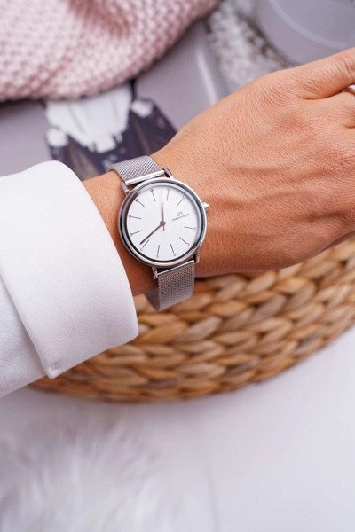 Damski Zegarek Giorgio & Dario Mesh Srebrny Oreno