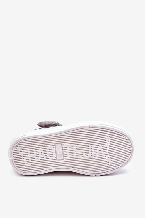 Dziecięce Baleriny W Kwiatuszki Granatowo-Szare Noah