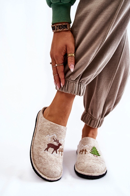 Domowe Papcie Big Star KK276016 Beżowe