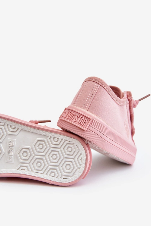 Dziecięce Materiałowe Trampki BIG STAR LL374025 Różowe