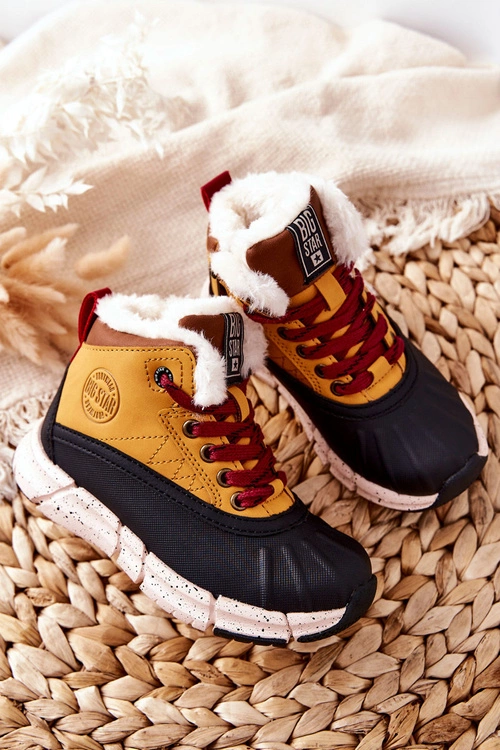 Dziecięce Ocieplane Botki Big Star II374072 Camel