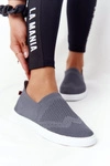 Damskie Tenisówki Slip-on Big Star FF274A607 Szare