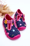 Buty Papcie Dziewczęce Befado 110P471 Różowo-Granatowe