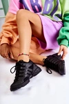 Damskie Sneakersy Sportowe Buty Czarne Azella
