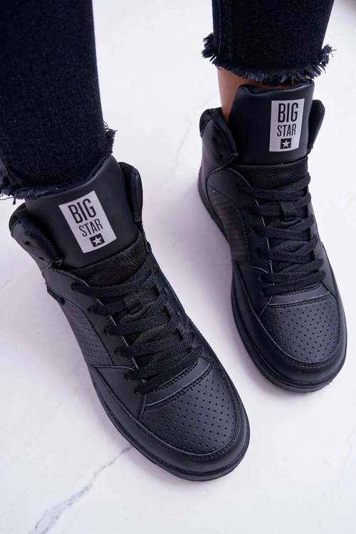 Trampki Damskie Big Star Wysokie Czarne EE274211