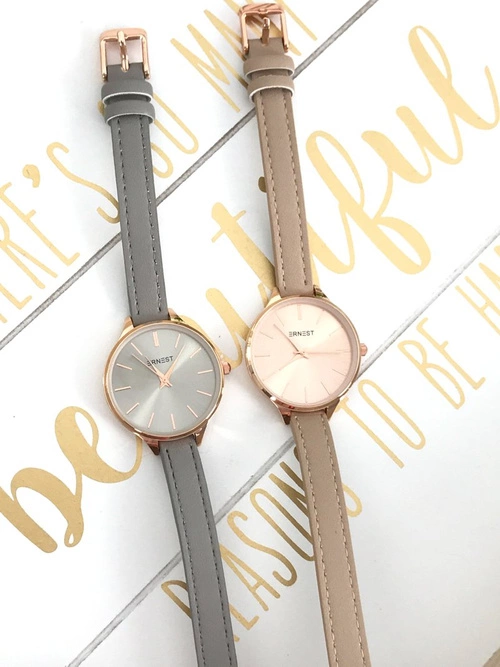 Damski Zegarek Ernest Jules Beżowy