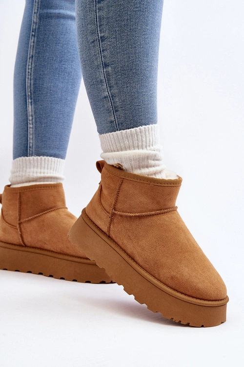 Damskie Śniegowce Na Platformie Camel Pirette