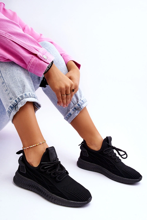 Damskie Wsuwane Sneakersy Big Star LL274711 Czarne