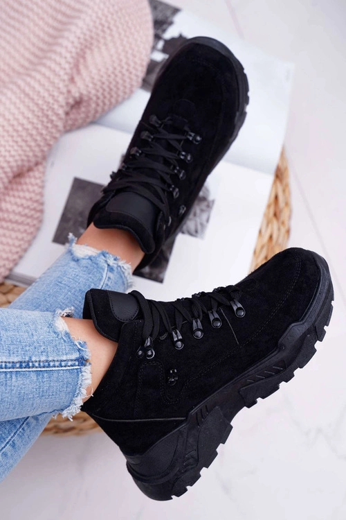 Damskie Sportowe Obuwie Wysokie Czarne Unreal