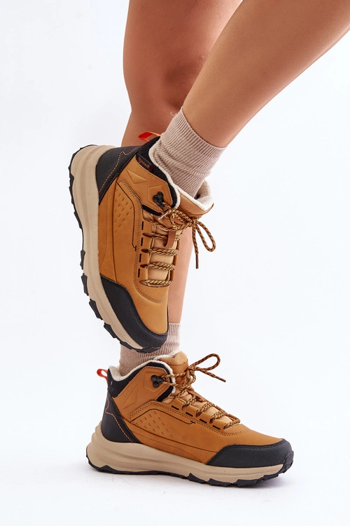Buty Trekkingowe Młodzieżowe Ocieplane McKeylor 14011 Camel